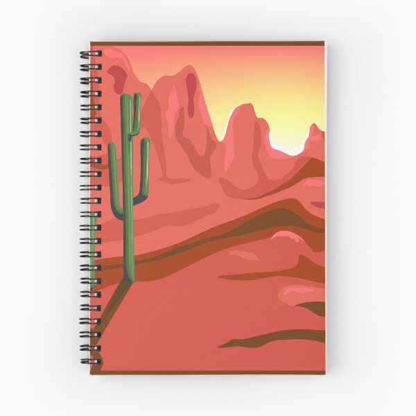 Item preview, Red Rock Saguro Cactus Sunset Landscape designed and sold by Charmaine Paulson.