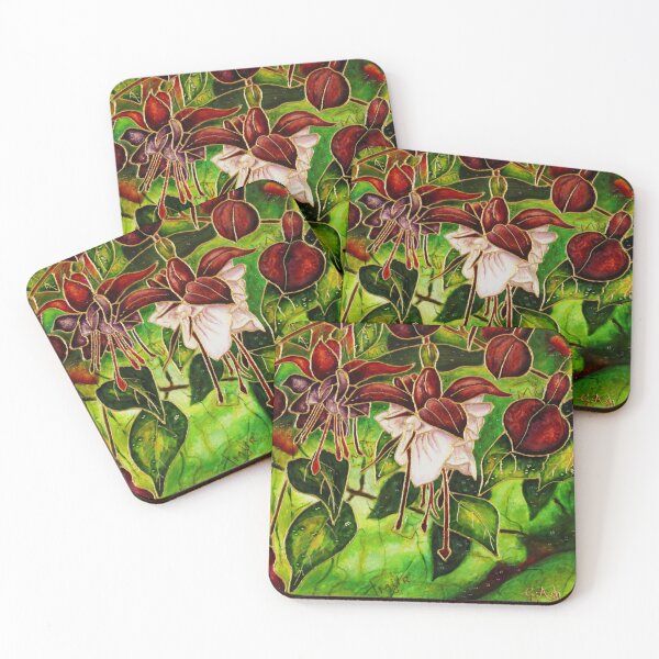 Item preview, Fuchsias 1 designed and sold by Ginette Ash.