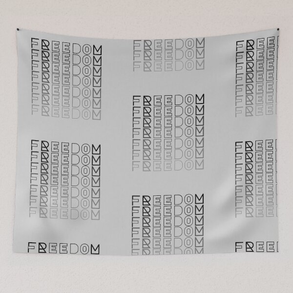 Item preview, Freedom Vertical Gradient Typography Design designed and sold by VexoStudio.