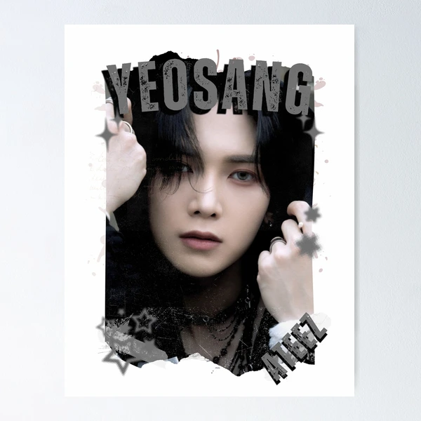 Ateez Yeosang Kpop Boy Group Korean Pop Collage Design