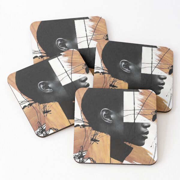 Item preview, Black Woman Abstract Portrait with Brush Strokes designed and sold by Underdott.