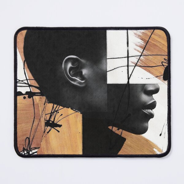 Item preview, Black Woman Abstract Portrait with Brush Strokes designed and sold by Underdott.