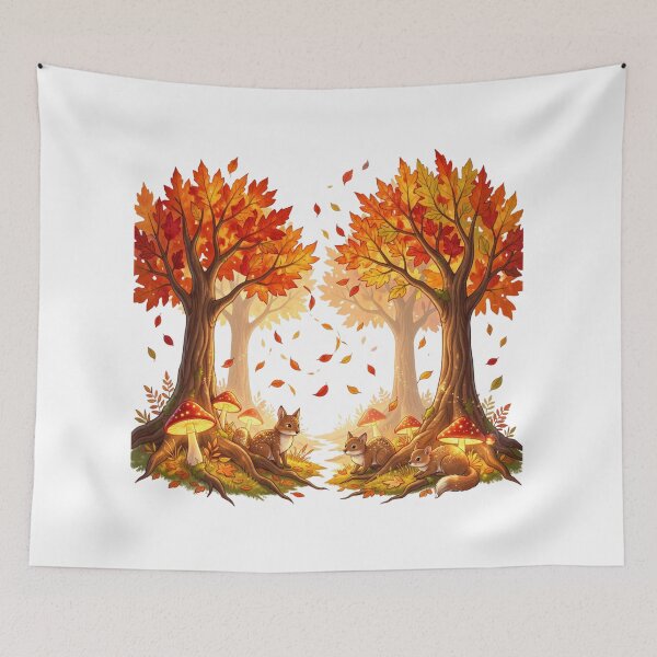 Item preview, Enchanted Autumn Forest designed and sold by catcurio.