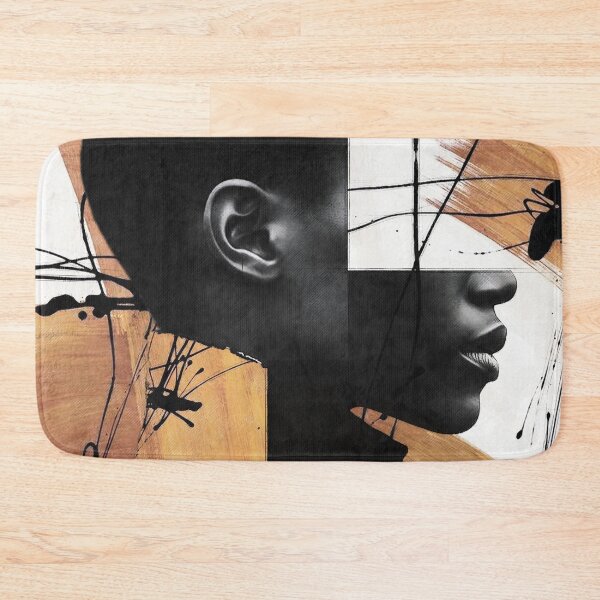 Item preview, Black Woman Abstract Portrait with Brush Strokes designed and sold by Underdott.