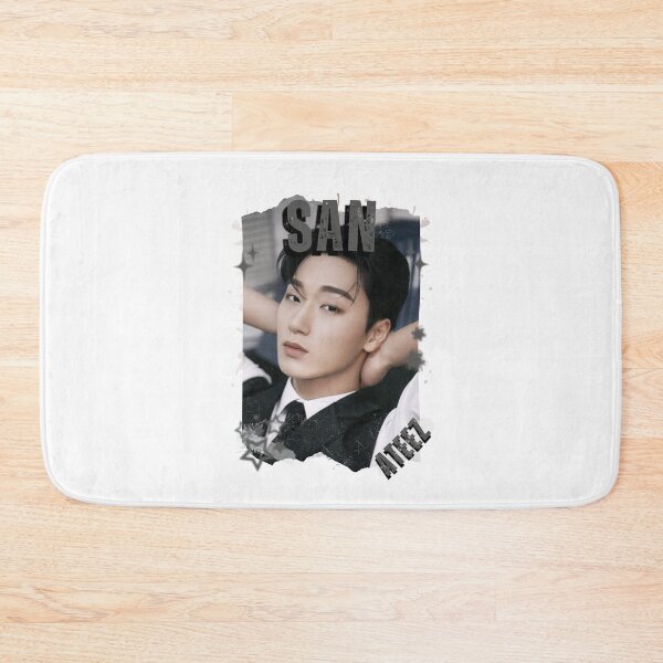 Item preview, Ateez San Kpop Boy Group Korean Pop Collage Design designed and sold by AJUNICE STUDIO.