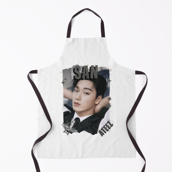 Item preview, Ateez San Kpop Boy Group Korean Pop Collage Design designed and sold by AJUNICE STUDIO.