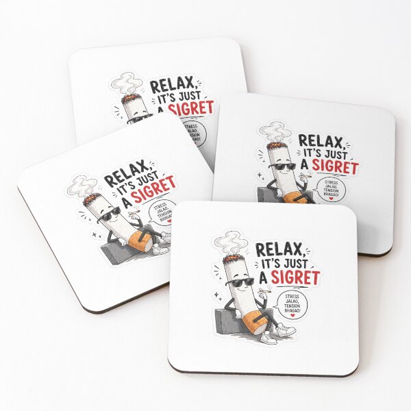 Item preview, Funny Cigarette Sticker | Relax It’s Just a Sigret | Cool Lazy Mood Humor Design designed and sold by Ishratparween11.