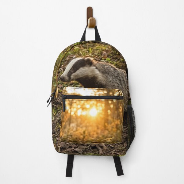 Item preview, Badger emerging from its burrow at sunrise designed and sold by Malisa345.