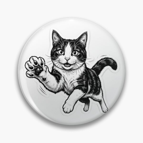 Item preview, Playful Cat Reaching Paw designed and sold by Rapha_shop.