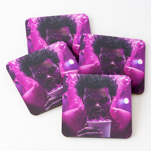 Item preview, The Weeknd Purple Drip Art Print designed and sold by WockWave.