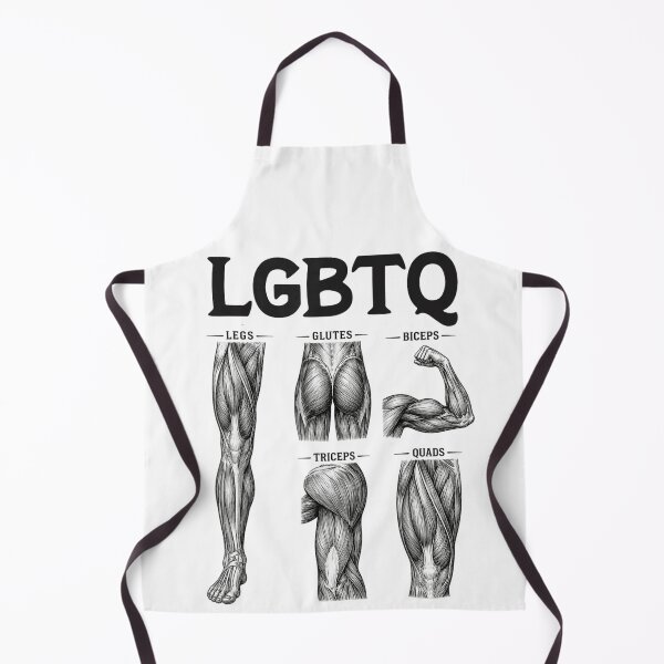Item preview, LGBTQ Legs Glutes Biceps Triceps Quads Funny Fitness Anatomy Gym Art designed and sold by NgumohaLanke.