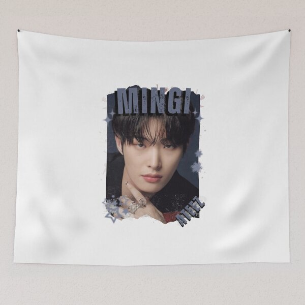 Item preview, Ateez Mingi Kpop Boy Group Korean Pop Collage Design designed and sold by AJUNICE STUDIO.