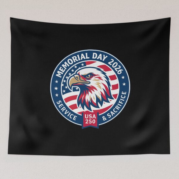Item preview, USA Memorial Day 2026 Service & Sacrifice USA 250 designed and sold by Thread&Fable.