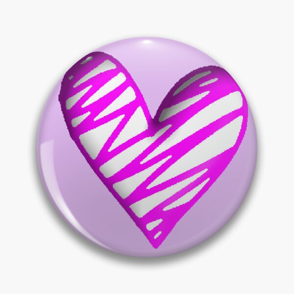 Item preview, Magenta Heart 3D Doodle Love Aesthetic Y2K designed and sold by AstronautMerch.