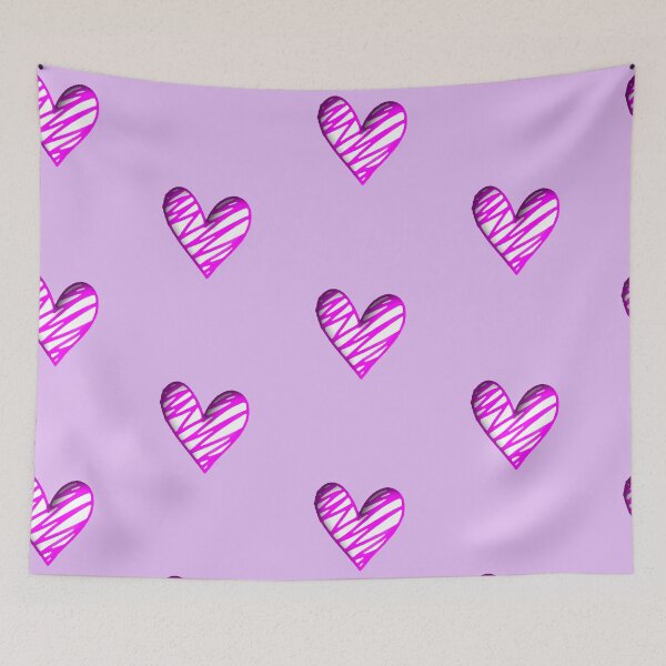Item preview, Magenta Heart 3D Doodle Love Aesthetic Y2K designed and sold by AstronautMerch.