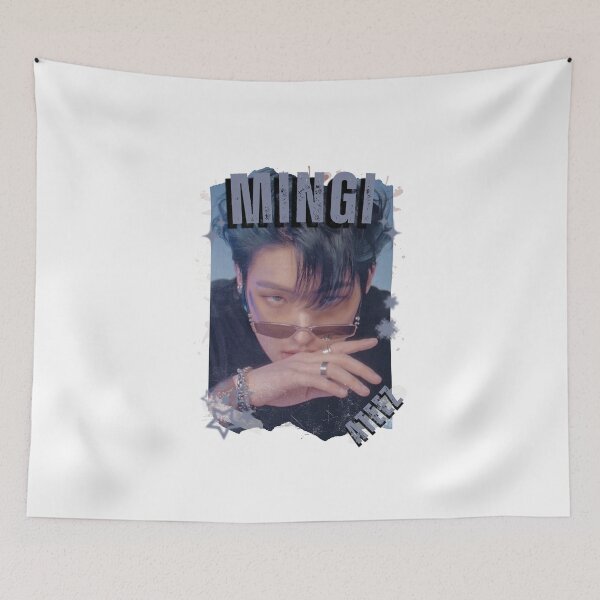 Item preview, Ateez Mingi Kpop Boy Group Korean Pop Collage Design designed and sold by AJUNICE STUDIO.