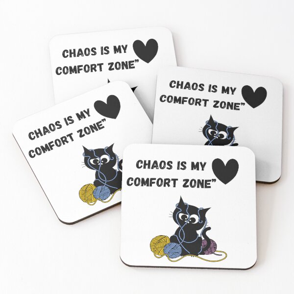 Item preview, Chaos Is My Comfort Zone Funny Cat designed and sold by PeplumiArt.