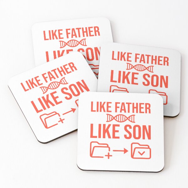 Item preview, Like Father Like Son Funny Matching Dad Shirt Copy Paste DNA Design designed and sold by Im-Ara.