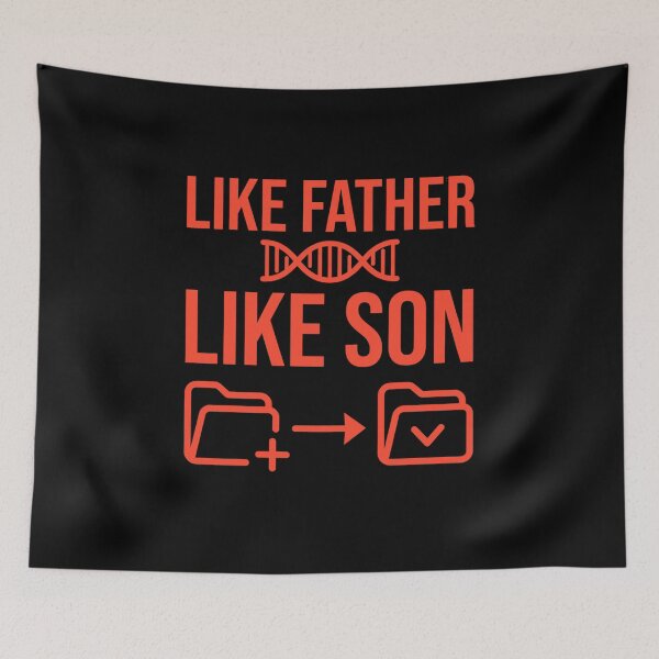 Item preview, Like Father Like Son Funny Matching Dad Shirt Copy Paste DNA Design designed and sold by Im-Ara.