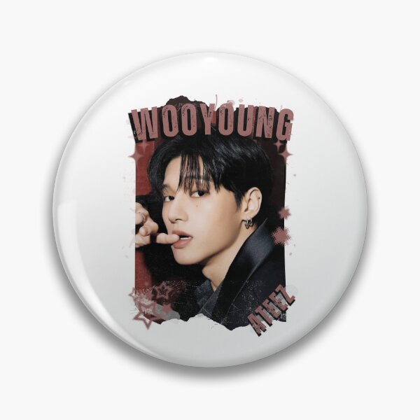 Item preview, Ateez Wooyoung Kpop Boy Group Korean Pop Collage Design designed and sold by AJUNICE STUDIO.
