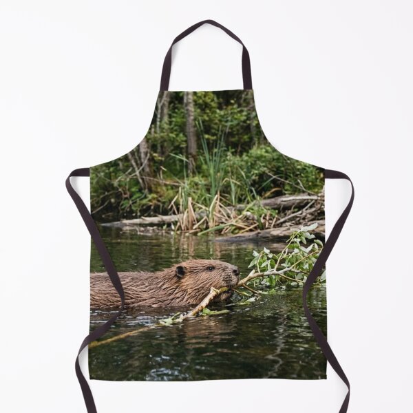Item preview, Beaver in the water with a branch designed and sold by Malisa345.