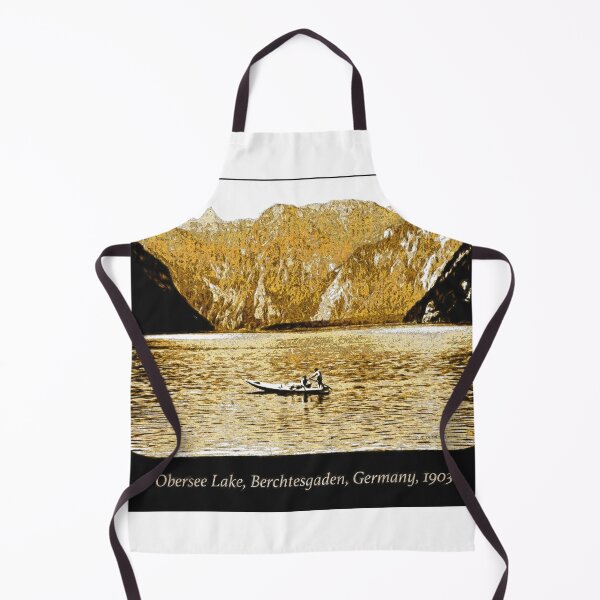 Item preview, Fishermen, Obersee Lake, Berchtesgaden, Germany, 1903, Digital Illustration designed and sold by AMacGPhilly.