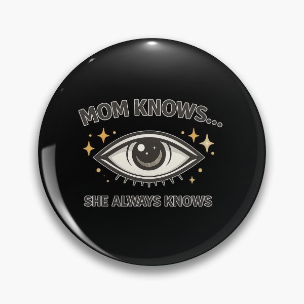 Item preview, Mom Knows She Always Knows Funny Mother’s Day Gift Minimal Eye Spooky Mom Shirt designed and sold by warlistop.