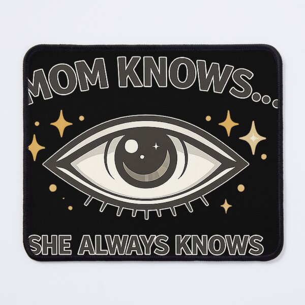 Item preview, Mom Knows She Always Knows Funny Mother’s Day Gift Minimal Eye Spooky Mom Shirt designed and sold by warlistop.