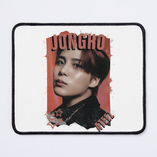 Item preview, Ateez Jongho Kpop Boy Group Korean Pop Collage Design designed and sold by AJUNICE STUDIO.