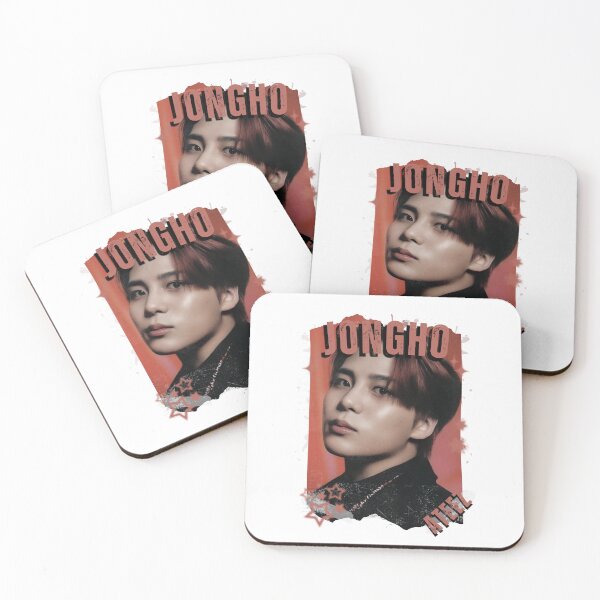 Item preview, Ateez Jongho Kpop Boy Group Korean Pop Collage Design designed and sold by AJUNICE STUDIO.