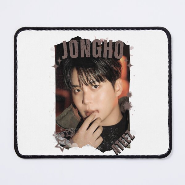 Item preview, Ateez Jongho Kpop Boy Group Korean Pop Collage Design designed and sold by AJUNICE STUDIO.