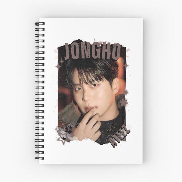 Item preview, Ateez Jongho Kpop Boy Group Korean Pop Collage Design designed and sold by AJUNICE STUDIO.