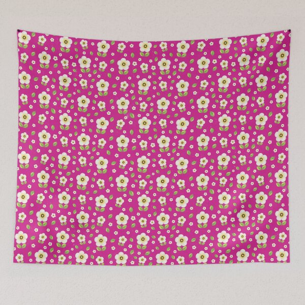 Item preview, Delicate Floral Print on a Pink Background designed and sold by janine-ilustra.
