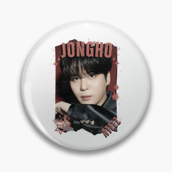 Item preview, Ateez Jongho Kpop Boy Group Korean Pop Collage Design designed and sold by AJUNICE STUDIO.