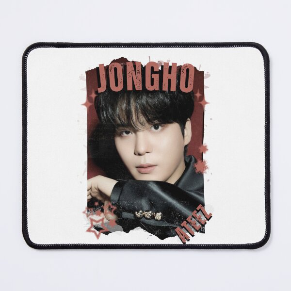 Item preview, Ateez Jongho Kpop Boy Group Korean Pop Collage Design designed and sold by AJUNICE STUDIO.