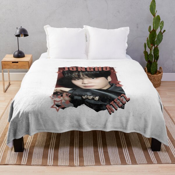 Item preview, Ateez Jongho Kpop Boy Group Korean Pop Collage Design designed and sold by AJUNICE STUDIO.