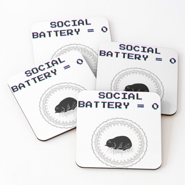 Item preview, Introvert Cat.social battery =0 designed and sold by Raxid2022.