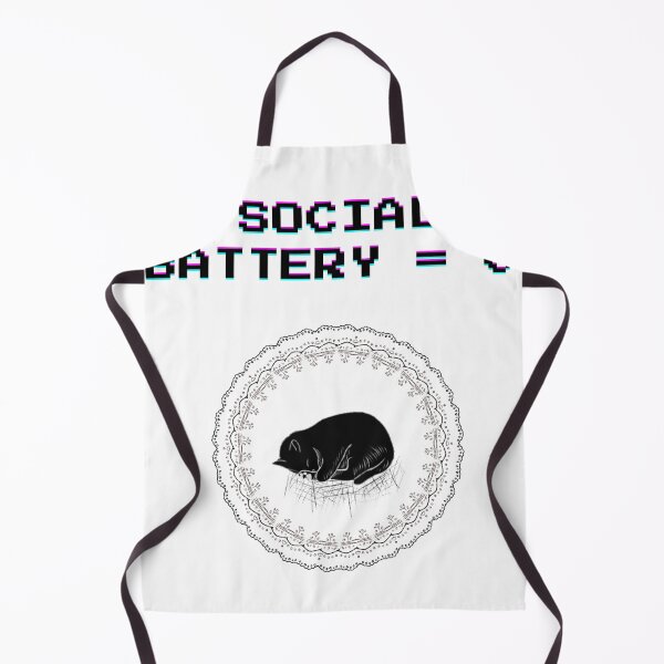 Item preview, Introvert Cat.social battery =0 designed and sold by Raxid2022.