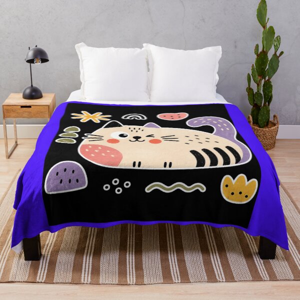 Item preview, Chubby Winking Cat Folk Art designed and sold by ZunZunArt.