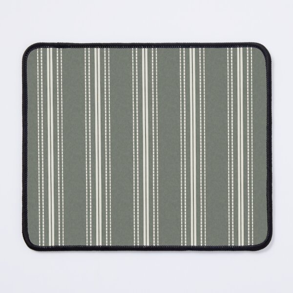 Item preview, Dark Sage Green and Cream Vertical Stripes designed and sold by KelseyNY.
