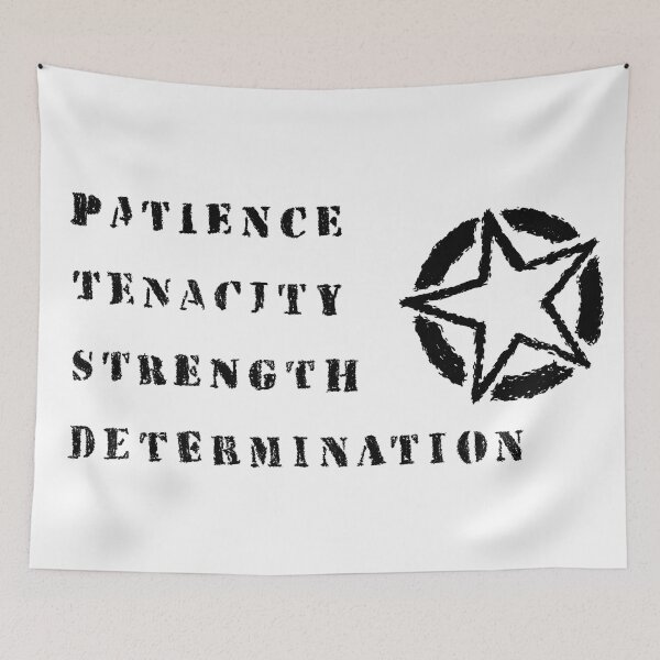 Item preview, patience tenacity strength determination - ptsd growth - a good human project designed and sold by humanelle.
