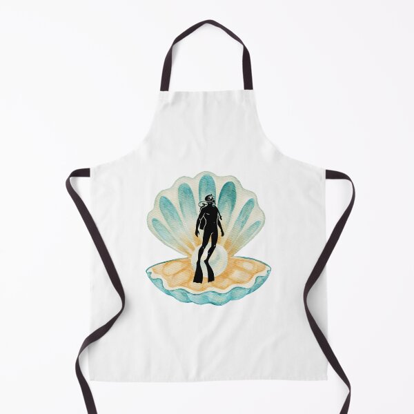 Item preview, Ocean Explorer – Diver & Seashell Aesthetic Design designed and sold by ColorNest Designs.