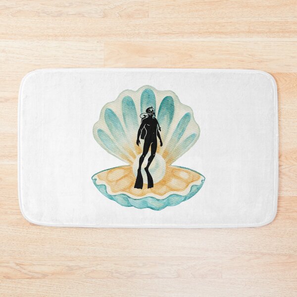 Item preview, Ocean Explorer – Diver & Seashell Aesthetic Design designed and sold by ColorNest Designs.