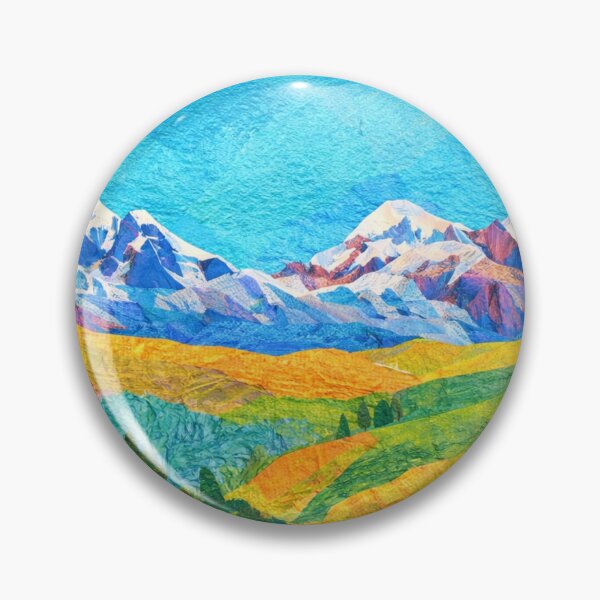 Item preview, Sunny Moutain View, Watercolor Papercut, Childrens Book Illustration designed and sold by SWSandraWechner.