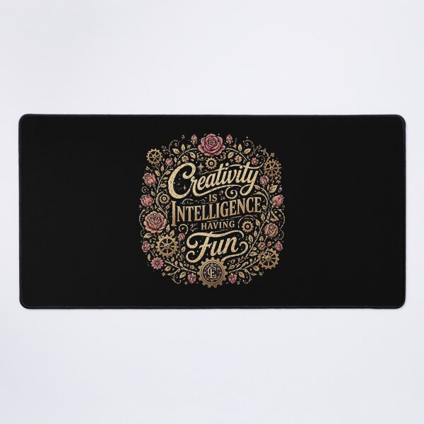 Item preview, Intelligence Having Fun - Floral Gears Quote designed and sold by TrendForge.