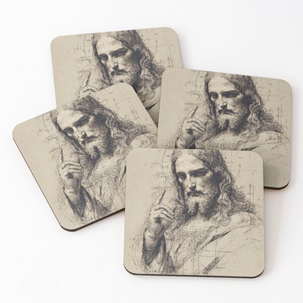 Item preview, Renaissance Jesus Sketch Divine Portrait designed and sold by daila70.