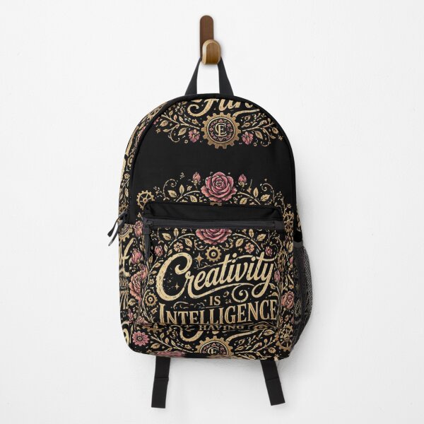 Item preview, Intelligence Having Fun - Floral Gears Quote designed and sold by TrendForge.