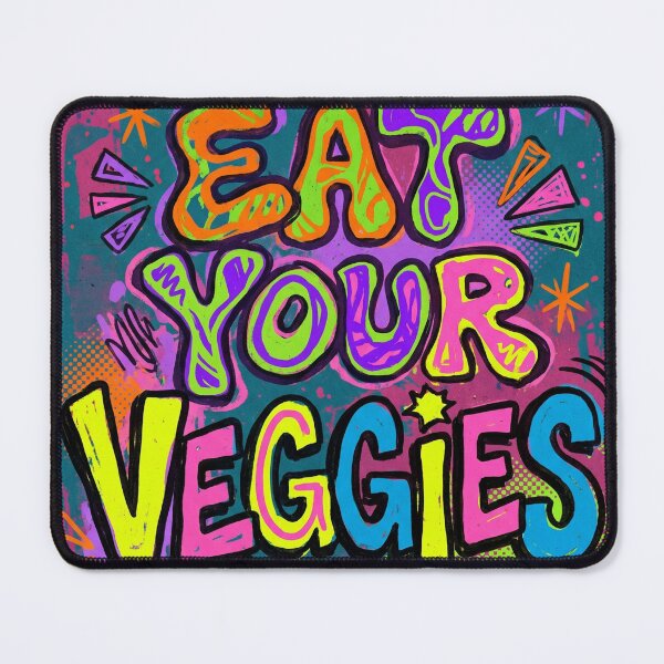 Item preview, Eat Your Veggies Retro Pop Art Print designed and sold by 21 Tulips.