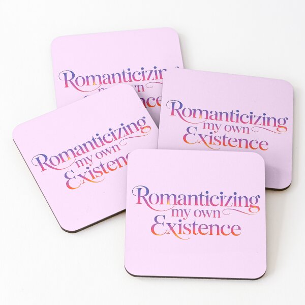 Item preview, Romanticizing My Own Existence Moody Typography Quote Aesthetic designed and sold by Amanda's Factory.