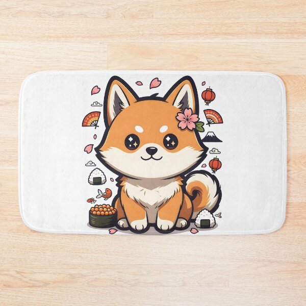 Item preview, Cute Kawaii Shiba Inu Japanese designed and sold by ByteNomadShop.